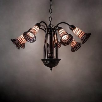 Pond Lily Lavender Chandelier