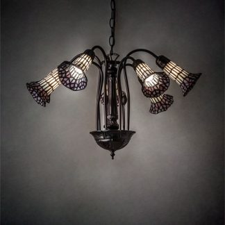 Pond Lily Pink White Chandelier
