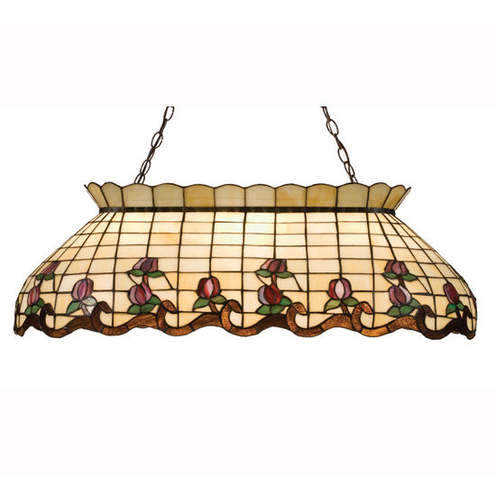 Tiffany Style Kitchen Island Lights 40" Long Stained Glass Lamp