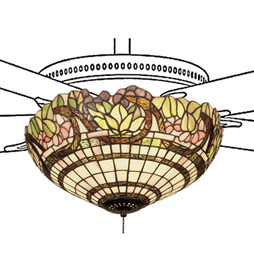 15"W Handel Grapevine Fan Light Fixture 12706