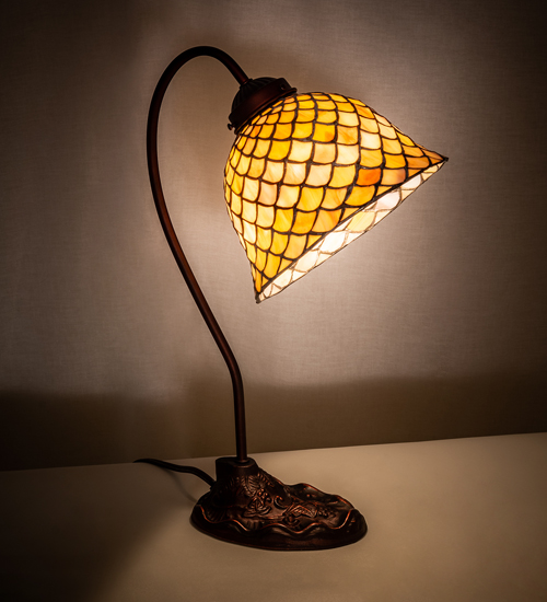 Tiffany Style Fishscale Office Desk Lamp - 247821