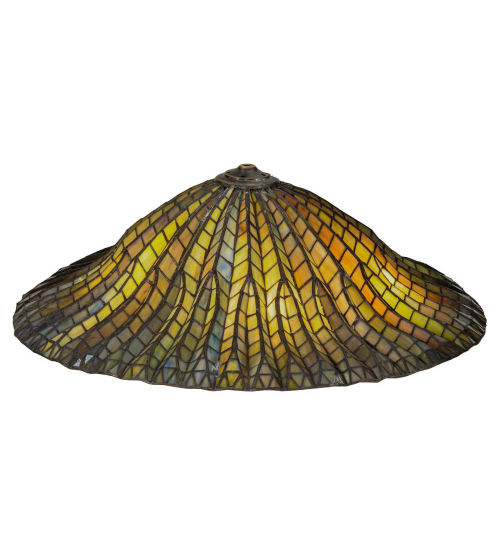 Lotus Leaf Lamp Shade 28863 - 24" Wide - Stained Glass Lighting Fixture