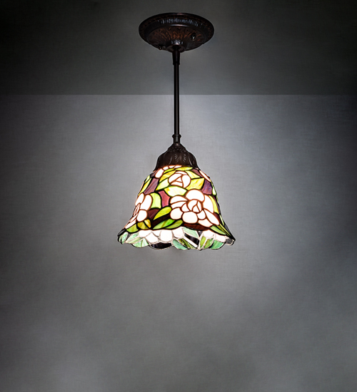 Mini Pendant Light Begonia 244861 Tiffany Style Glass Shade