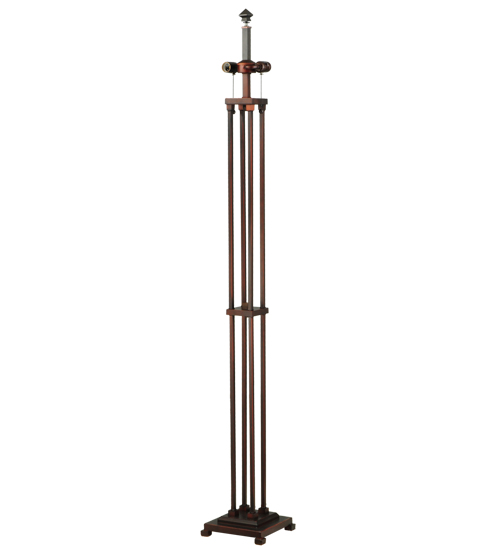 Mission Floor Lamp Base 21619 - 4 Column 62" Tall