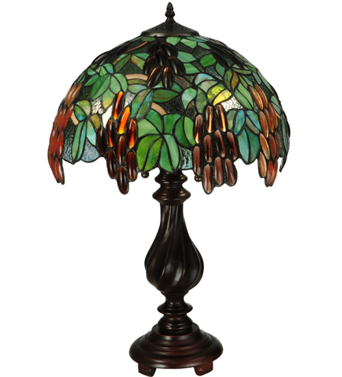 Murlo Table Lamp 134529 - Stained Glass Lampshade - 25" Tall