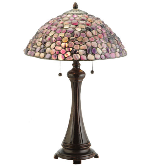 Purple Table Lamp 138125 - Agata Stone Shade - 25" Tall