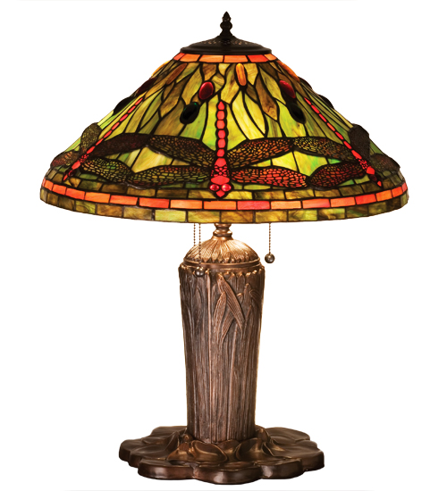 Table Lamp 26680 - Tiffany Style Stained Glass Shade - 25" Tall