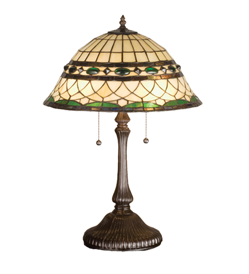 Table Lamp 27538 - Tiffany Style Stained Glass Shade - 23" Tall