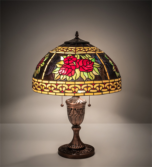 Table Lamp 37788 - Tiffany Style Stained Glass Shade - 25" Tall