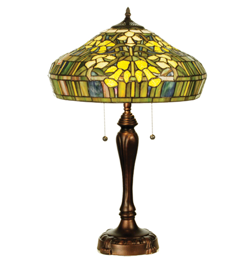 Table Lamp 50815 - Tiffany Style Stained Glass Shade - 25" Tall