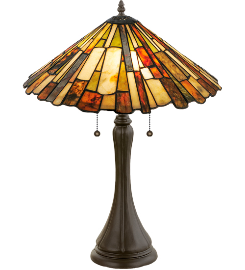 Table Lamp 52158 - Tiffany Style Jadestone Shade - 23" Tall