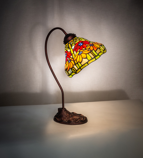 Tiffany Style Poinsettia Office Desk Lamp - 247784