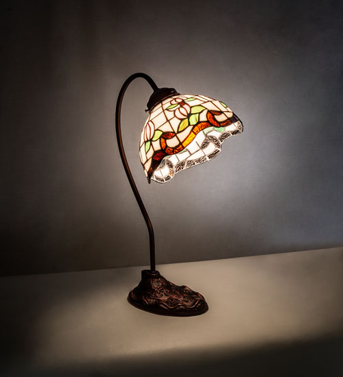 Tiffany Style Roseborder Office Desk Lamp - 247780