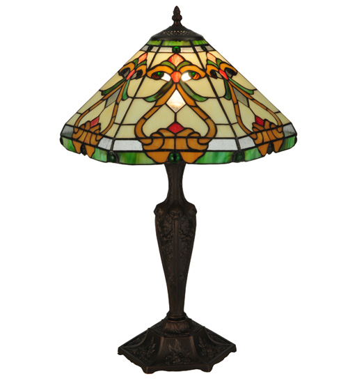 ictorian Table Lamp 134249 - Stained Glass Lampshade - 24" Tall