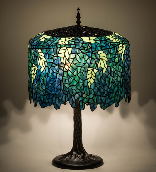 Tiffany Wisteria Table Lamp 118689 Stained Glass Lamp Shade